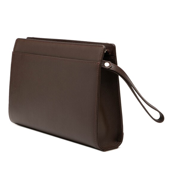Burberry Leather Clutch Pre-Loved Dark #271674B32B main image 5